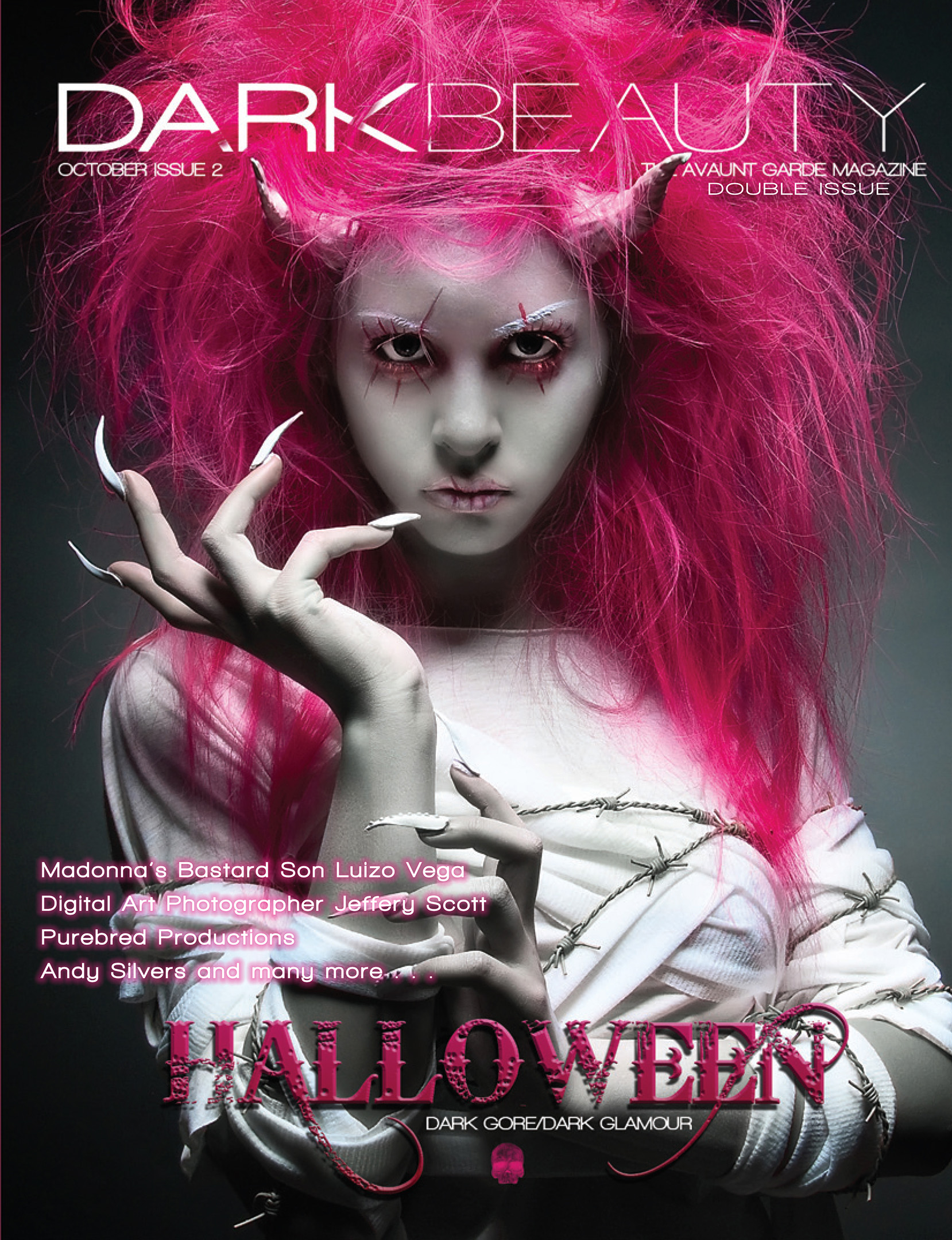 Dark Beauty magazine Halloween cover